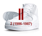 air jordan ii white black red Air Jordan History of the Franchise