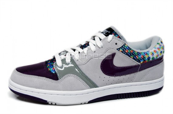 Nike Womens Court Force Low Multi-Color Polka Dot