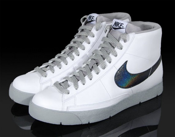 Nike Super Blazer Hi - White/Grey/Metallic Snake