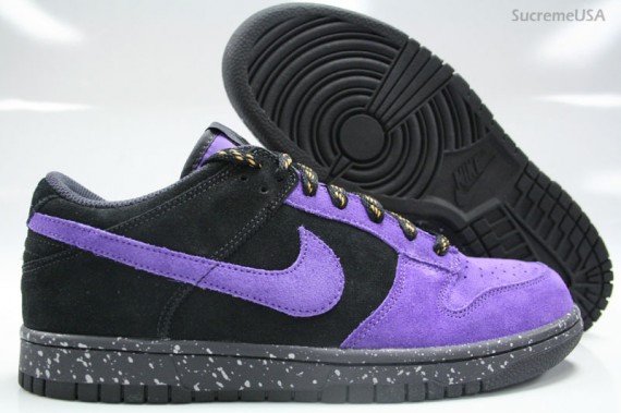 Nike Dunk Low CL - Black/Varsity Purple Suede