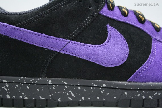 Nike Dunk Low CL - Black/Varsity Purple Suede