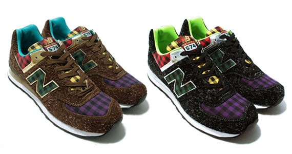 Atmos x New Balance M574J - Buffalo Check Collection