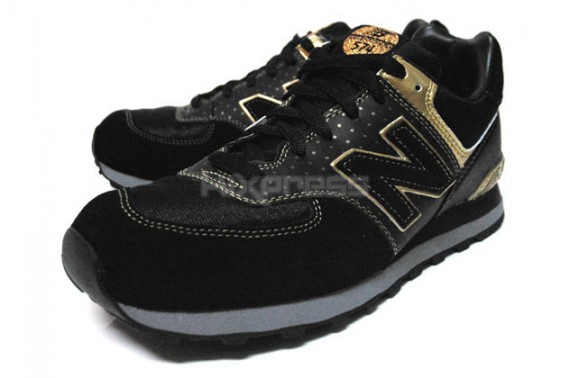 New Balance M574 Polka Dot Pack - Black - Gold