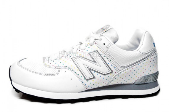 New Balance M574 Polka Dot Pack - White - Multicolor