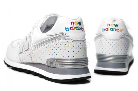 New Balance M574 Polka Dot Pack - White - Multicolor