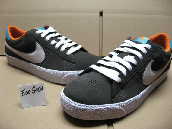 Nike Blazer SB Low - Grey/Newsprint