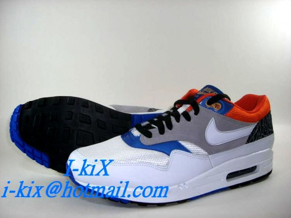 Nike Air Max 1 - Football Friendly - White/Blue/Elephant