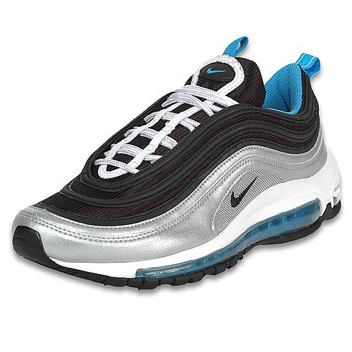 Nike Air Max 97 - White - Black - Vivid Blue - Silver