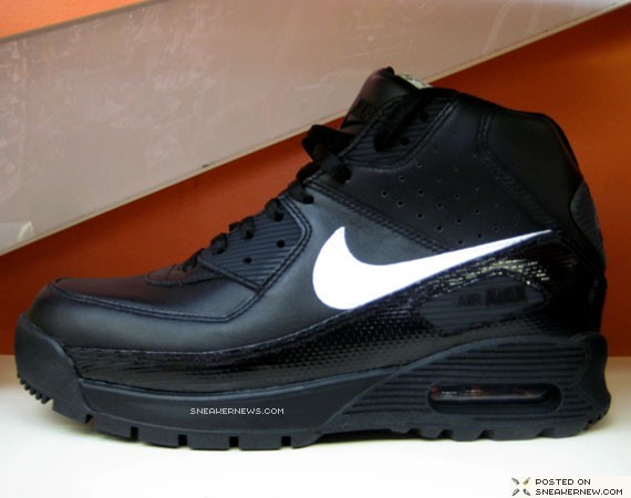 Nike Air Max 90 Boot - Black-White - Now Available