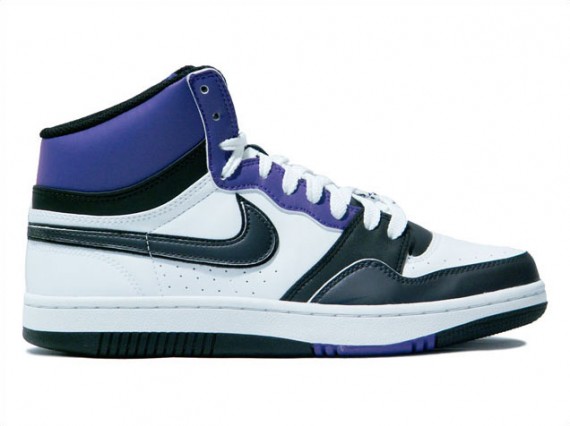 Nike Court Force High Basic - White-Black-Purple