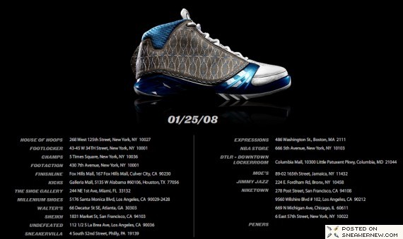 Air Jordan XX3 – Top 23 Stores