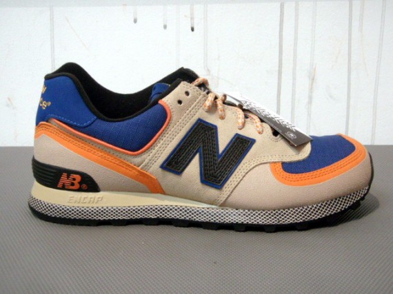 New Balance - 574 Reflective - Navy - Orange - Beige 