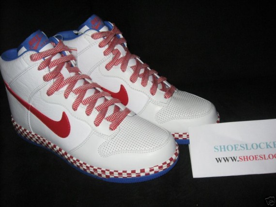 Nike Dunk High Supreme Red Checker Sample