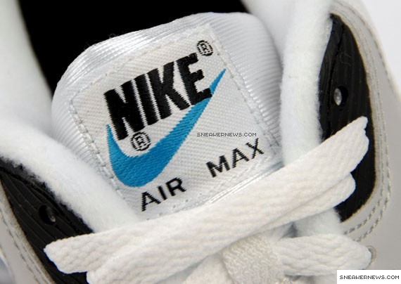 Nike Air Max 90 White-Black-Netural Grey-Laser Blue