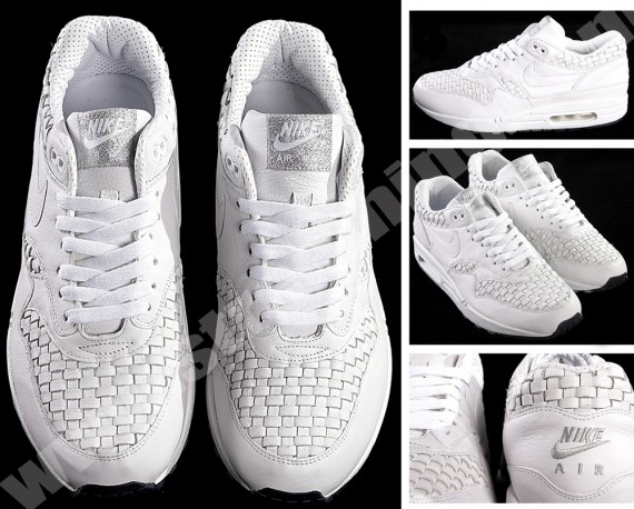 Nike White Woven Air Max 1 - Air Zoom Talache 1 Low & Mid