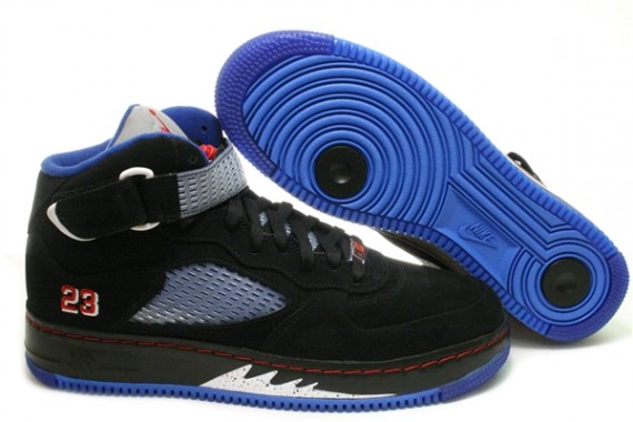 Air Jordan Force V (AJF 5) Fusion - Black - Blue Ribbon - Now Available