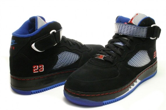 Air Jordan Force V (5) Fusion - Black - Blue Ribbon