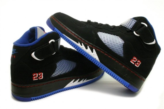 Air Jordan Force V (5) Fusion - Black - Blue Ribbon