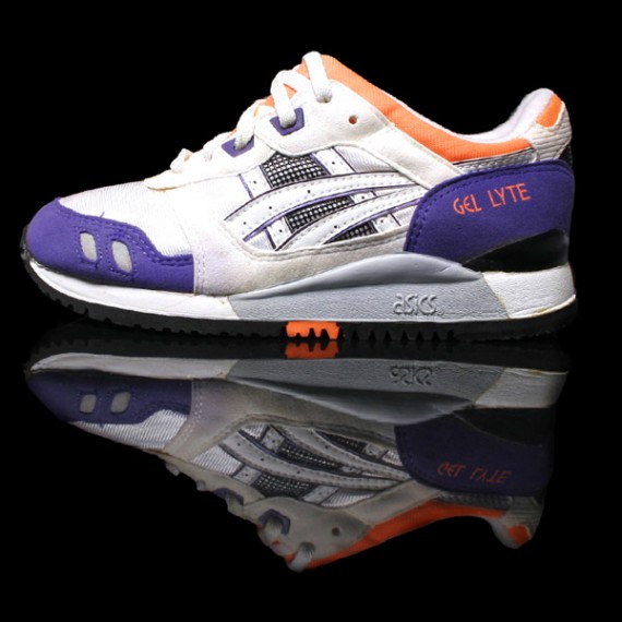 Asics Gel Lyte III - OG White - Purple - Orange Colorway