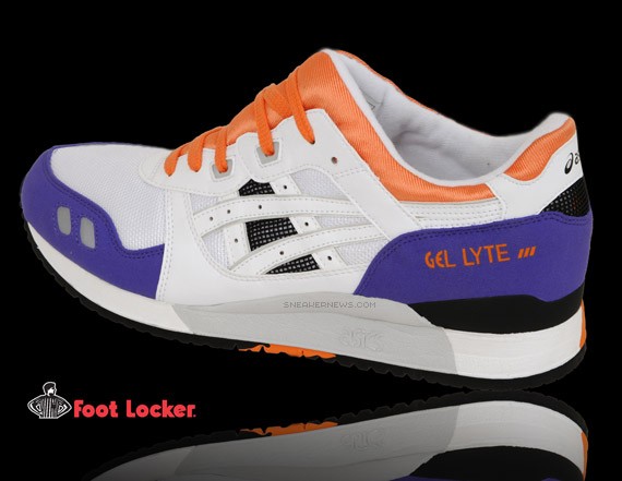 Asics Gel Lyte III – OG White – Purple – Orange Colorway @ Footlocker