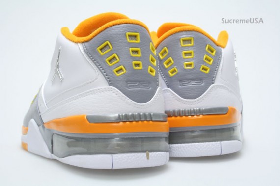 Air Jordan Flight 23 - White - Stealth - Orange Peel