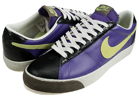 Nike Blazer Low – Purple/Lime/Black/Light Brown