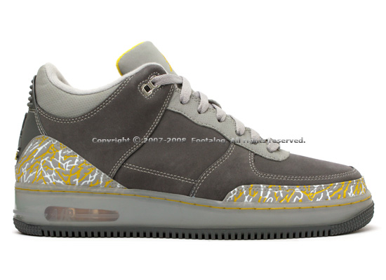 Air Jordan Force III (3) Fusion - Flint Grey - Varsity Maize - Silver