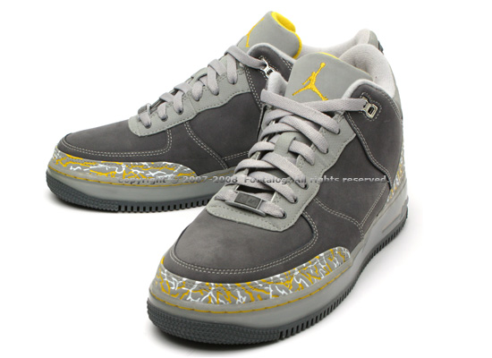 Air Jordan Force III (3) Fusion - Flint Grey - Varsity Maize - Silver