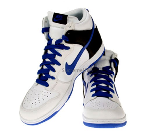 Nike Dunk High Summer 08 - White - Black - Vasrity Royal