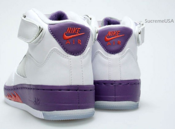 Air Jordan Force V (5) GS - White - Sunburst - Grey Violet