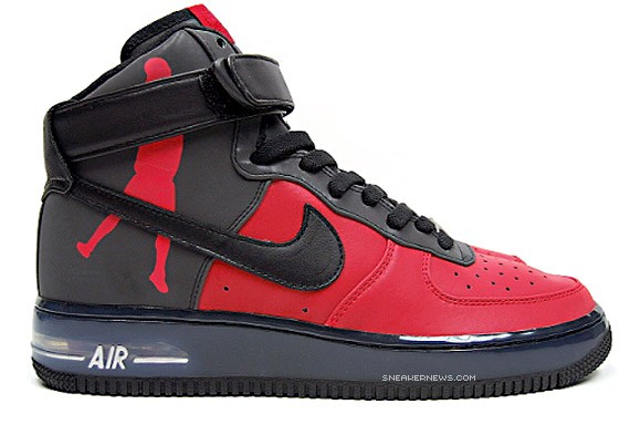 Nike Air Force 1 High Supreme 08 - Sheed - Black - Varsity Red