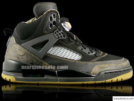 Air Jordan Spizike – Black – Metallic Gold