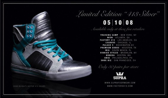 Supra – 413 Silver Skytop Limited Edition