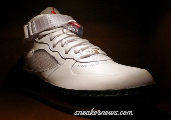 Air Jordan Force 5 White Black Red 02