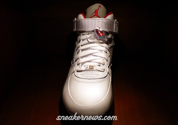 Air Jordan Force 5 White Black Red 05