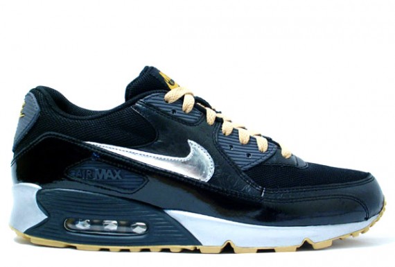 Nike Air Max 90 – Black – Gold – Silver