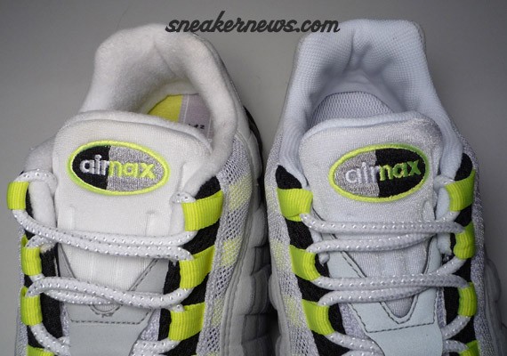 Nike Air Max 95 Neon - History of Air vs 2008 Comparison