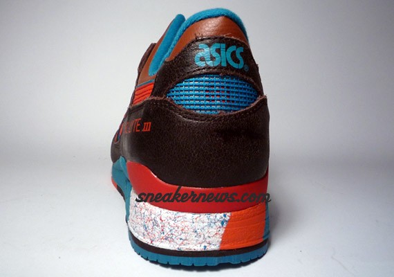 Asics Gel Lyte III - Dark Brown - Orange - Aqua