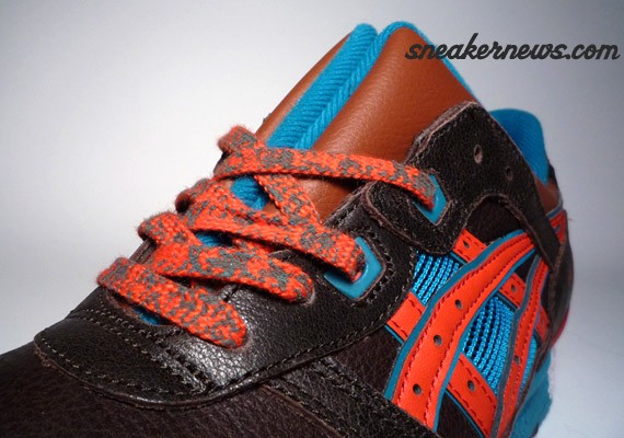 Asics Gel Lyte III - Dark Brown - Orange - Aqua