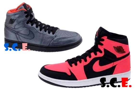 Air Jordan I Retro High - Infared & Pewter