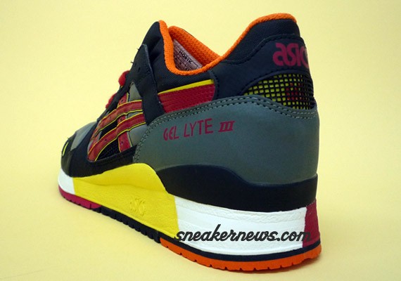 Asics Gel Lyte III - Grey - Black - Red