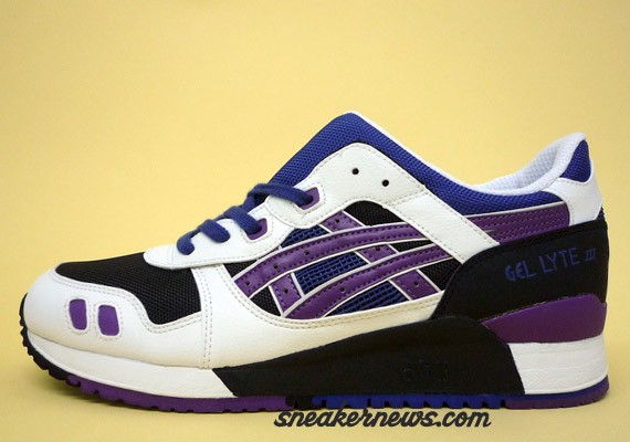 Asics Gel Lyte III - White - Black - Purple