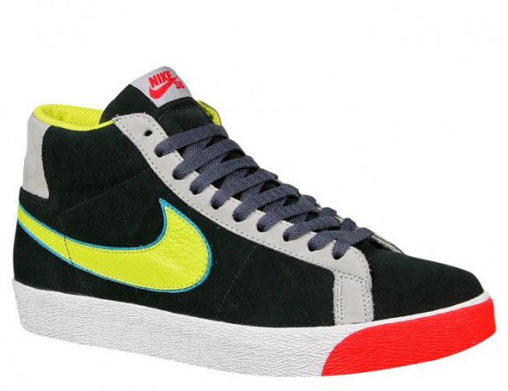 Nike SB Blazer - Black - Bright Cactus