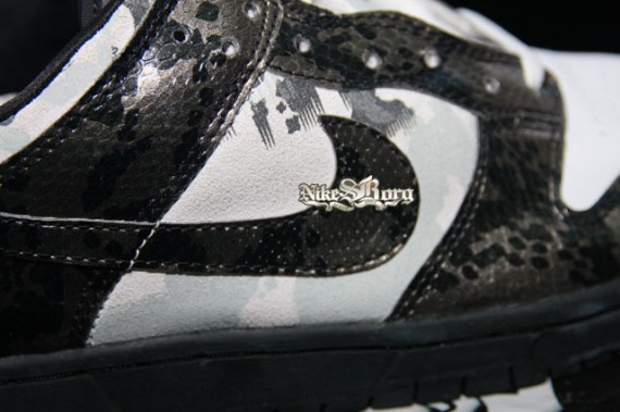 Nike Dunk Low - Croc Skin - White/Grey/Black