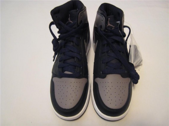 Air Jordan 1 (GS) - Black - Soft Grey - White