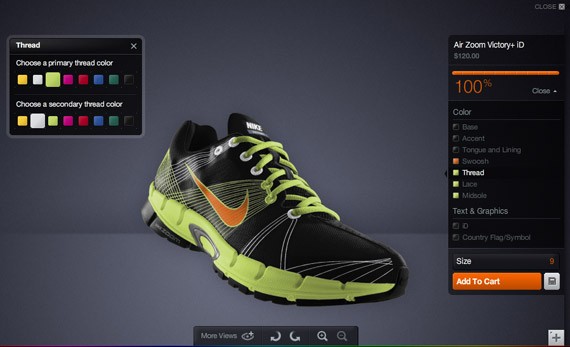 Nike Zoom Victory+ Now on Nike iD