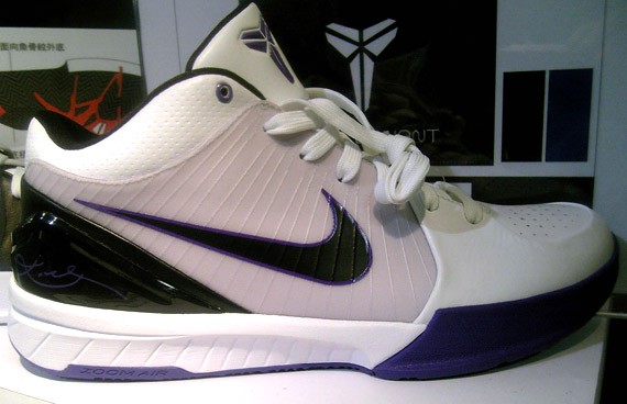 Nike Zoom Kobe IV (4) - White-Black-Purple + Black-White-Yellow