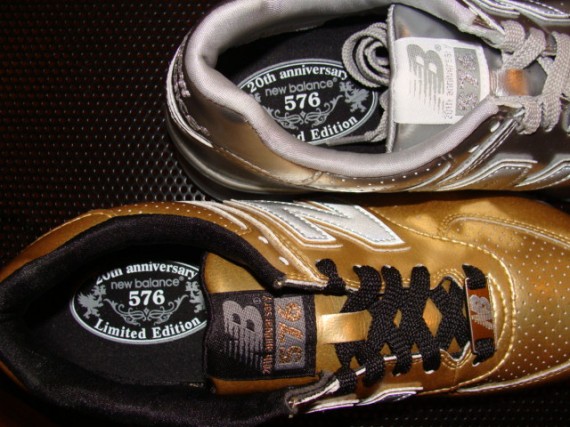 New Balance 576 Olympics - Gold & Silver Metal