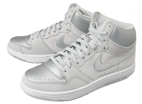 Nike Court Force High - Grey - Metallic Silver