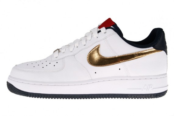 Nike Air Force 1 Core - Olympic - White-Gold-Blue